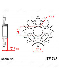 PIÑON DUCATI PANIGALE ( 15... 2