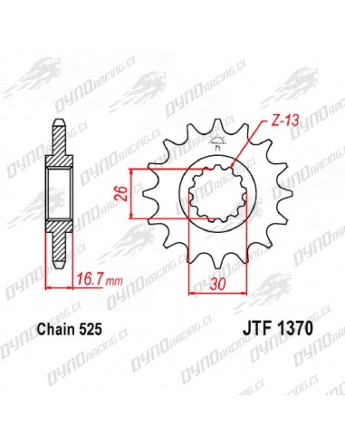 PIÑON HONDA CBR600R (16-DIENTES)