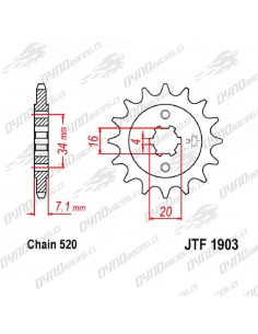 PIÑON KTM DUKE 200 - RC 200... 2