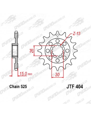 PIÑON BWM S1000RR (17-DIENTES) SC